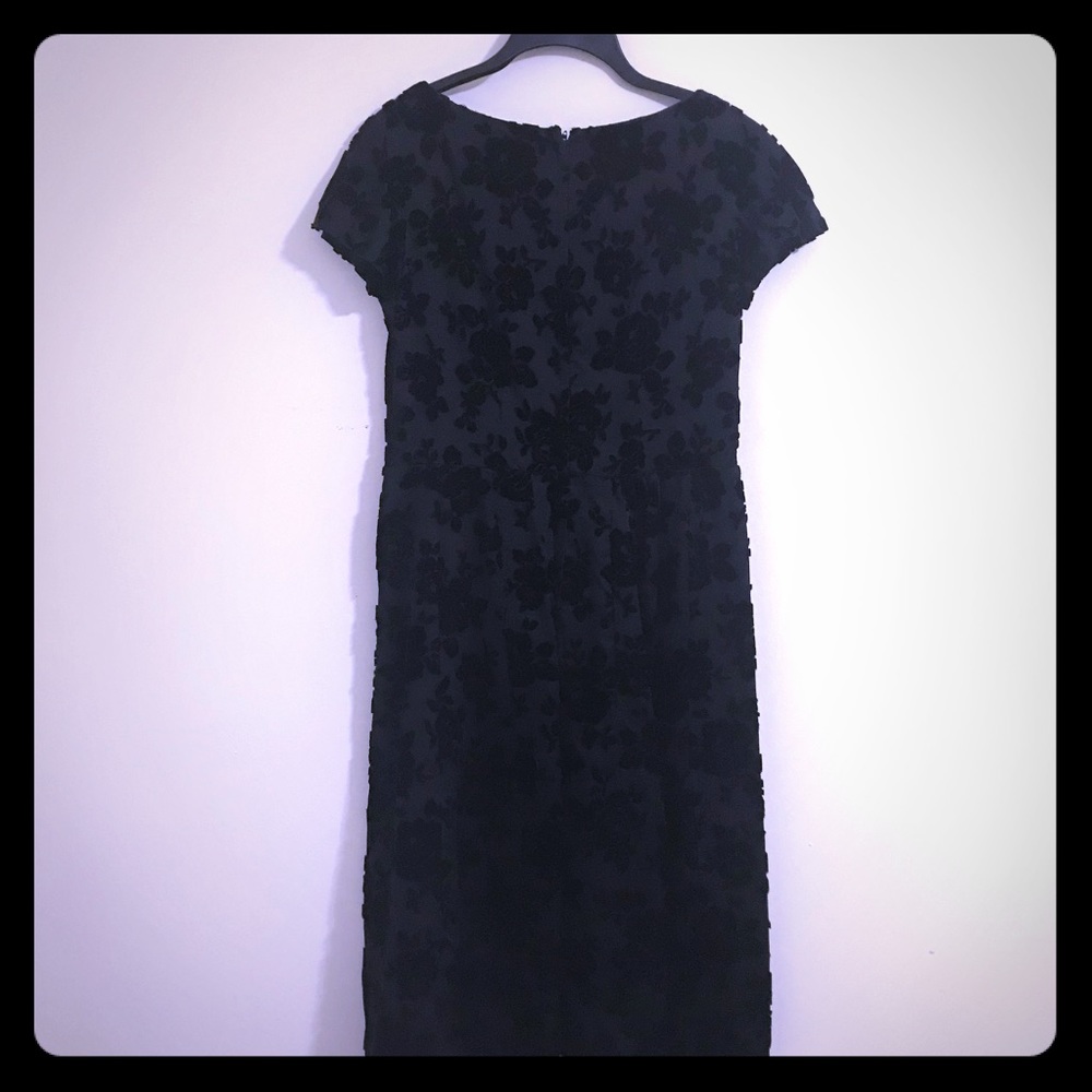 Black Silk And Velvet Dress